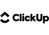 clickup logo black
